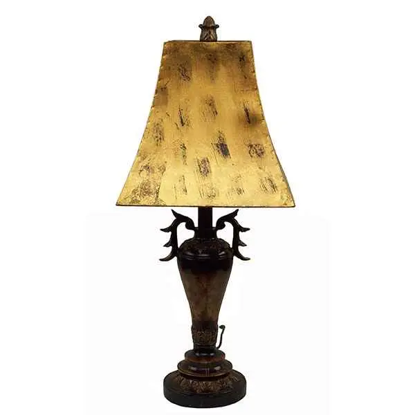 EL9137 Flamed Leaves Urn Lamp
